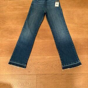 Lysse Stretch Jean, XS, Authentic Midwash, Gradient/Frayed Bottom